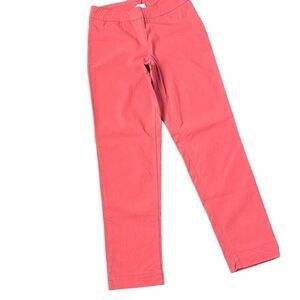 Coldwater Creek Women's Pull On Pants‎ Straight Elastic Waistband Red Size 10